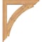 Ekena Millwork Thorton Traditional Smooth Bracket w/ Offset Brace, Western Red Cedar, 5 1/2"W x 30"D x 34"H BKT0604X30X34THR01SWR - alternate 3